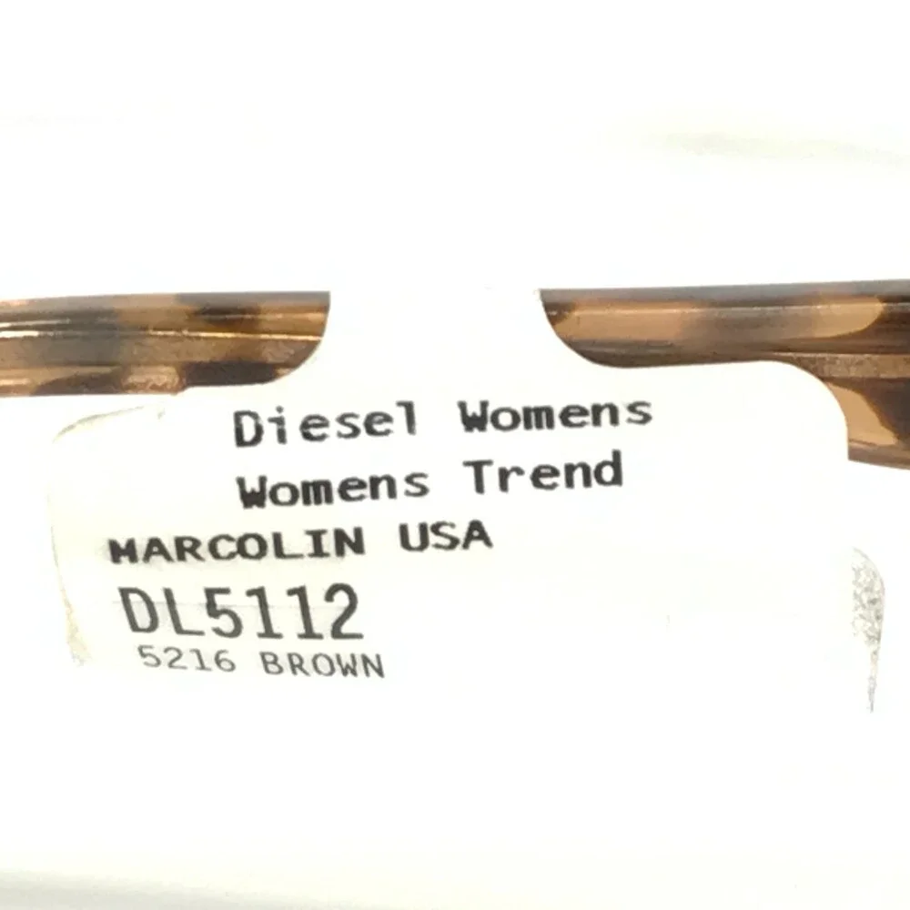 Diesel Eyeglasses Frames DL5112 Col.055 Brown Light Havana Tortoise 52-16-145